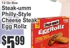 Steak-umm Philly-Style Cheese Steak Egg Rollz