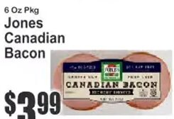 Jones Canadian Bacon at Key Food