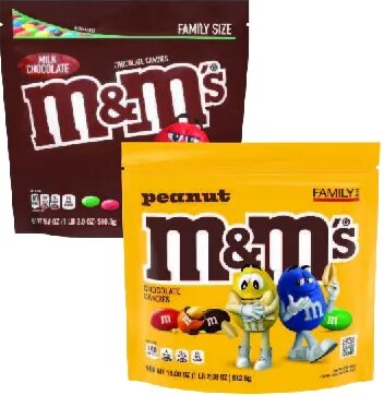 M&M's Family Size Candy at Kroger
