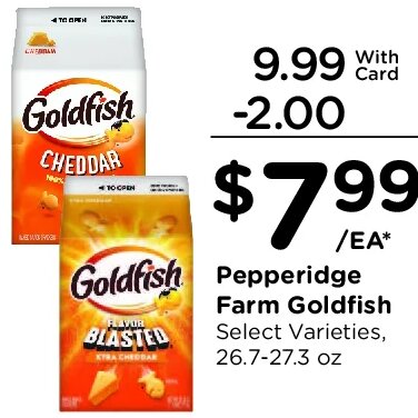 Pepperidge Farm Goldfish at Kroger