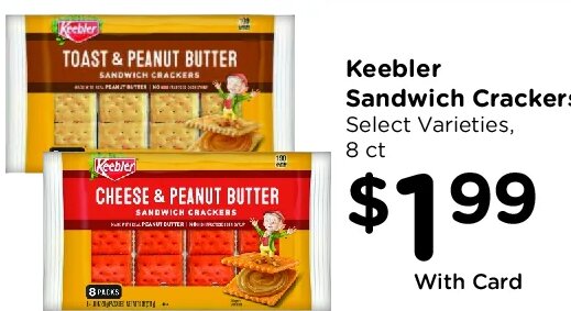 Keebler Sandwich Crackers at Kroger