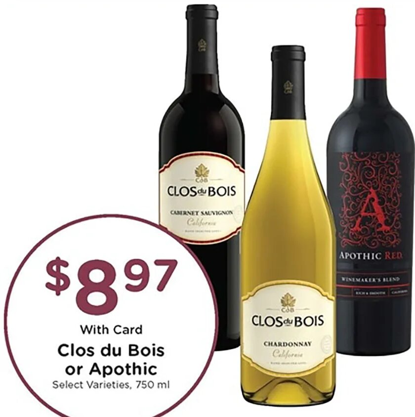 Clos du Bois or Apothic