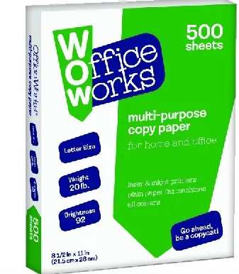 Office Works Copy Paper