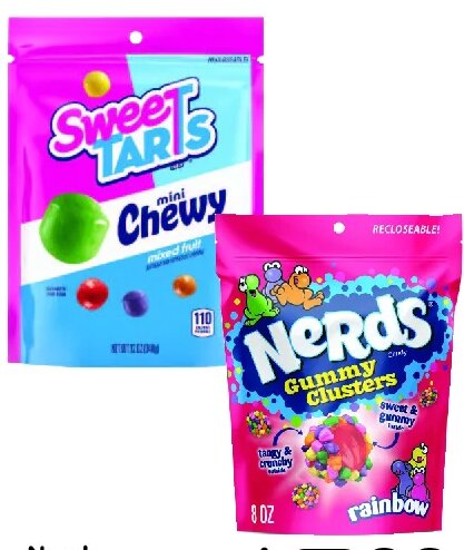 Nerds, Sweetarts or Trolli Candy