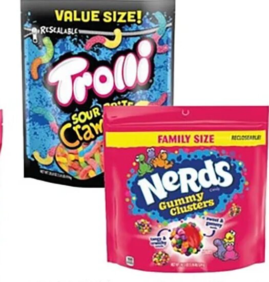 Nerds, Trolli, or Black Forest Family Size Candy
