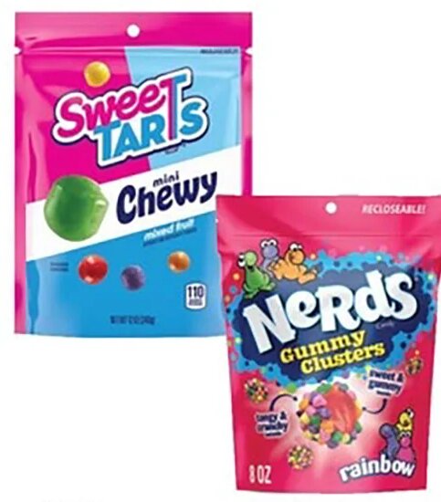 Nerds, Sweetarts, or Trolli Candy