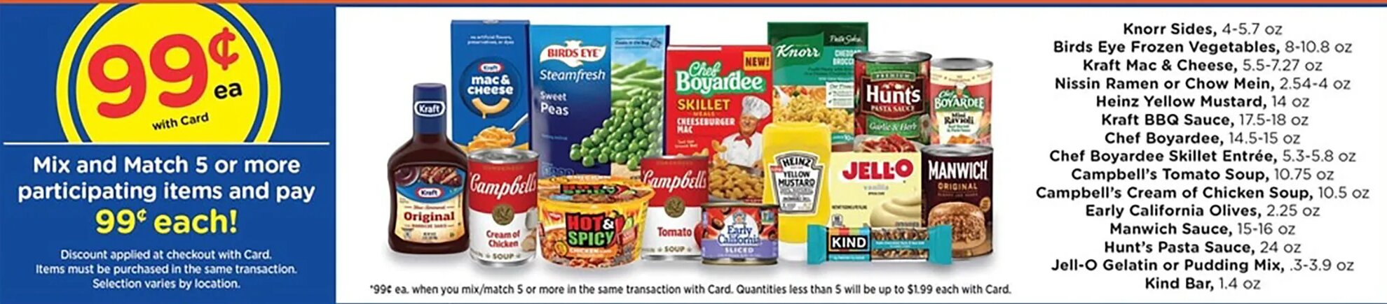 Mix & Match Participating Items at Kroger