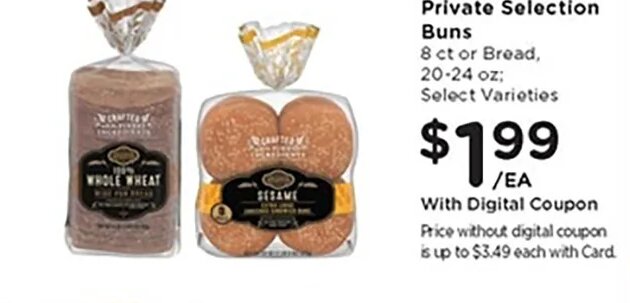 Private Selection Buns at Kroger