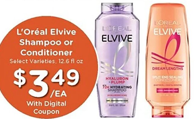 L'Oréal Elvive Shampoo or Conditioner
