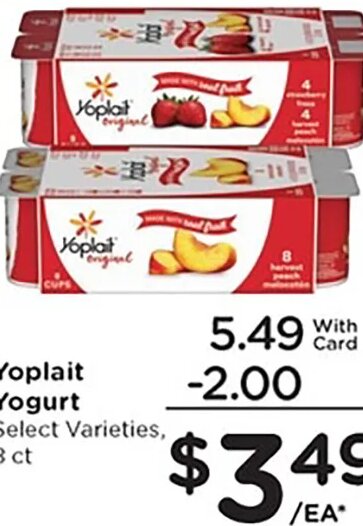 Yoplait Yogurt at Kroger