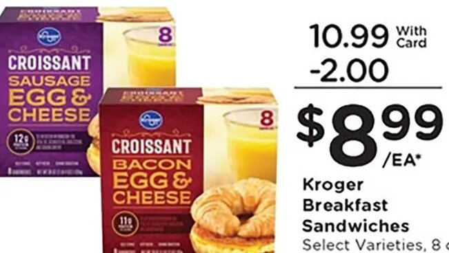 Kroger Breakfast Sandwiches