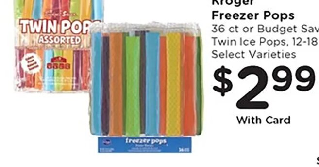 Kroger Freezer Pops