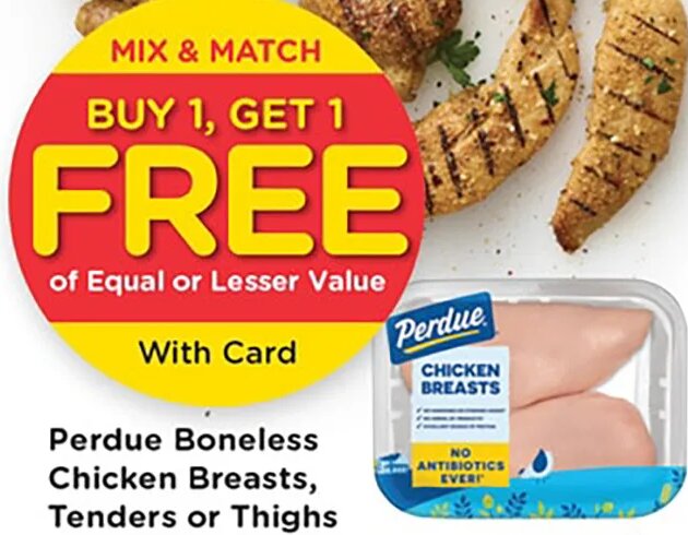 Perdue Boneless Chicken Breasts, Tenders or Thighs