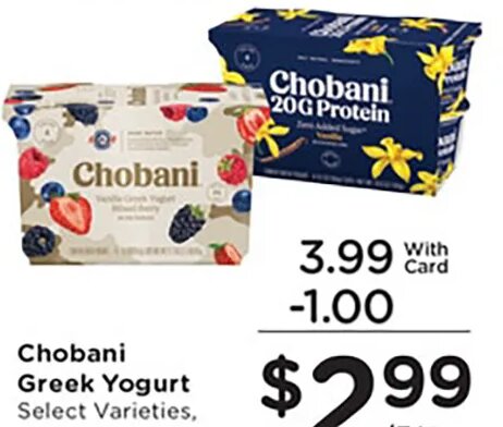 Chobani Greek Yogurt