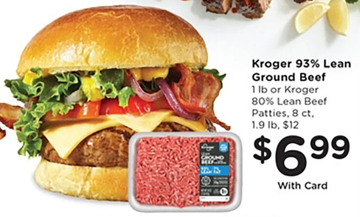 Kroger 93% Lean Ground Beef