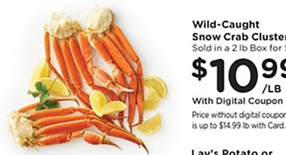 Wild-Caught Snow Crab Clusters