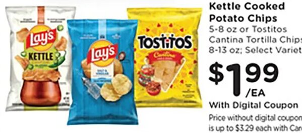Lay's Potato or Kettle Cooked Potato Chips