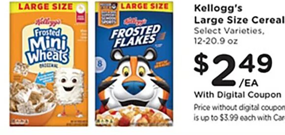 Kellogg's Large Size Cereal