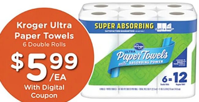 Kroger Ultra Paper Towels at Kroger