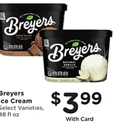 Breyers Ice Cream at Kroger