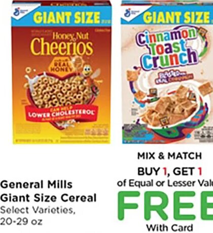 General Mills Giant Size Cereal