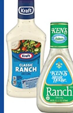 Ken's Salad Dressing or Kraft Salad Dressing