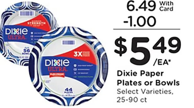 Dixie Paper Plates or Bowls