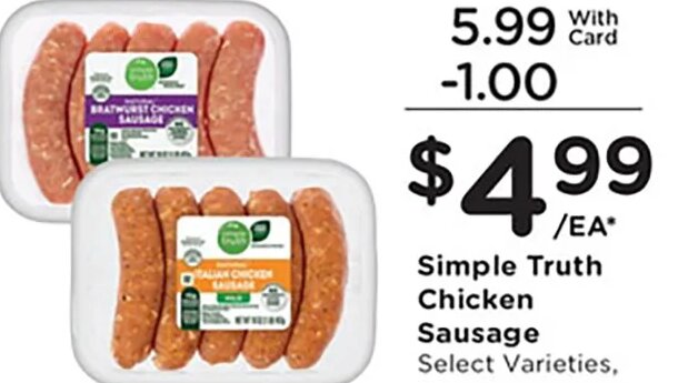 Simple Truth Chicken Sausage