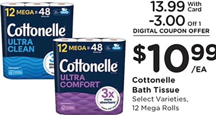 Cottonelle Bath Tissue at Kroger