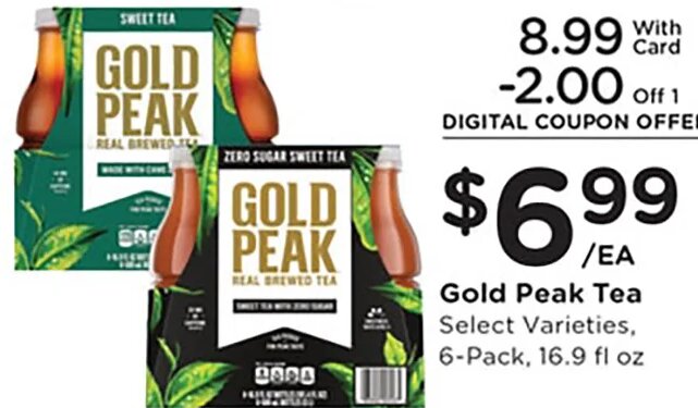 Gold Peak Tea at Kroger