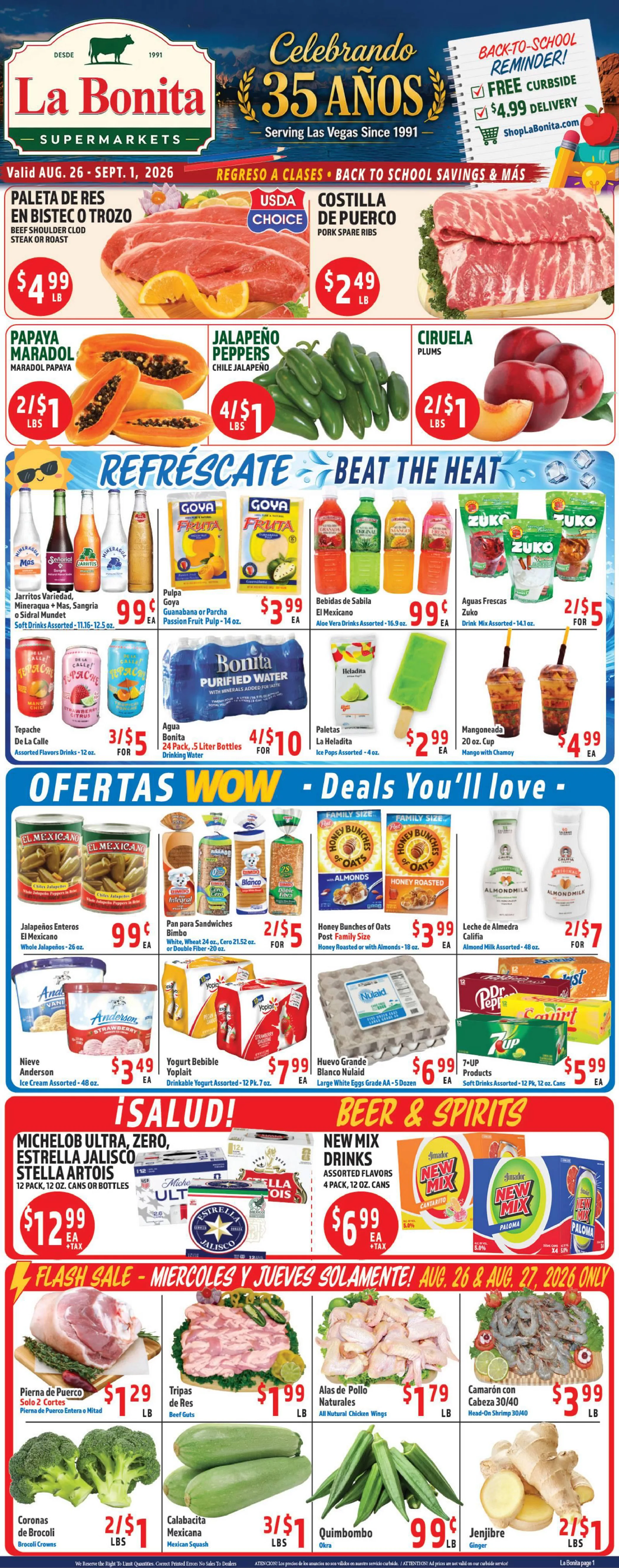 La Bonita Weekly Ad Page 1