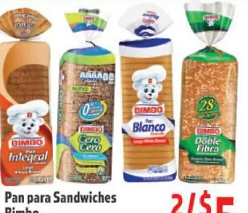 Pan para Sandwiches Bimbo