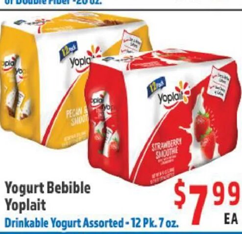 Yogurt Bebible Yoplait at La Bonita