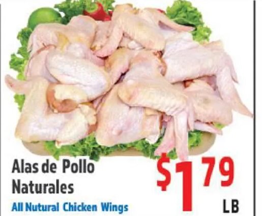 Alas de Pollo Naturales