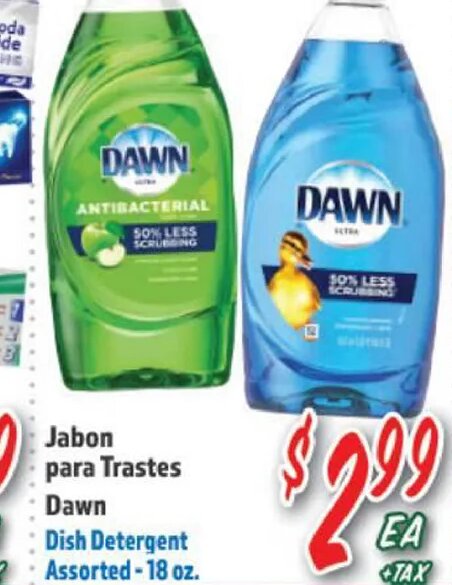 Dawn Dish Detergent at La Bonita