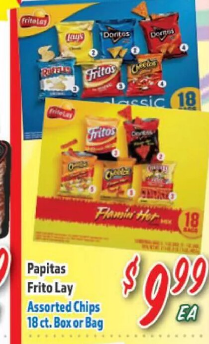 Frito Lay Assorted Chips