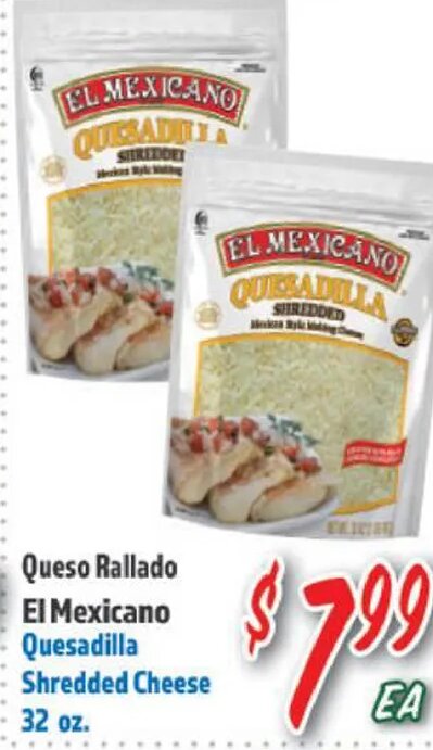 El Mexicano Quesadilla Shredded Cheese