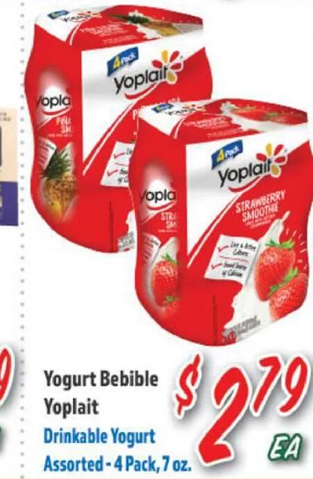 Yoplait Drinkable Yogurt at La Bonita