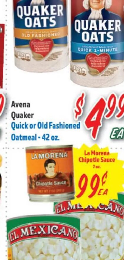 Quaker Oats at La Bonita