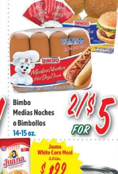 Bimbo Medias Noches o Bimbollos
