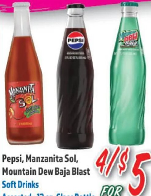 Pepsi, Manzanita Sol, Mountain Dew Baja Blast at La Bonita