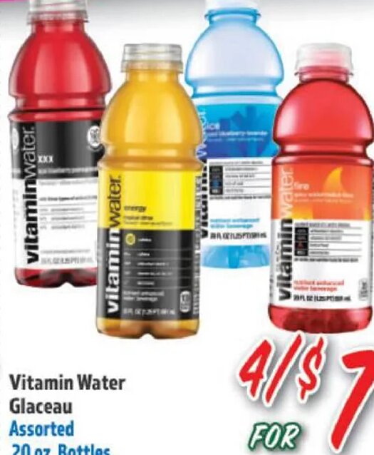 Vitamin Water Glaceau at La Bonita