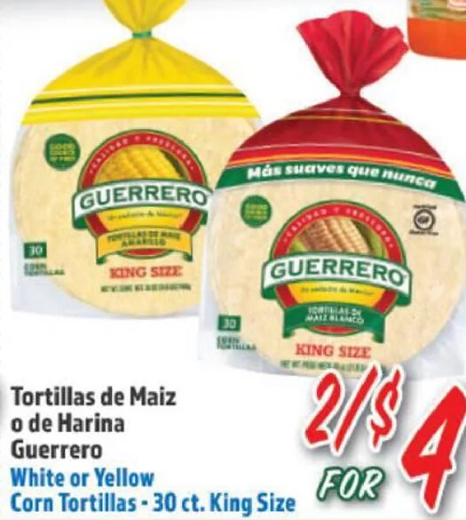 Tortillas de Maiz o de Harina Guerrero at La Bonita