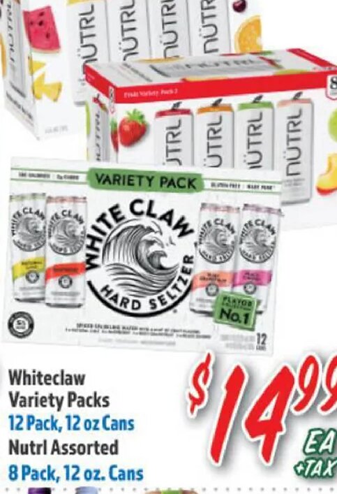 White Claw Variety Packs at La Bonita