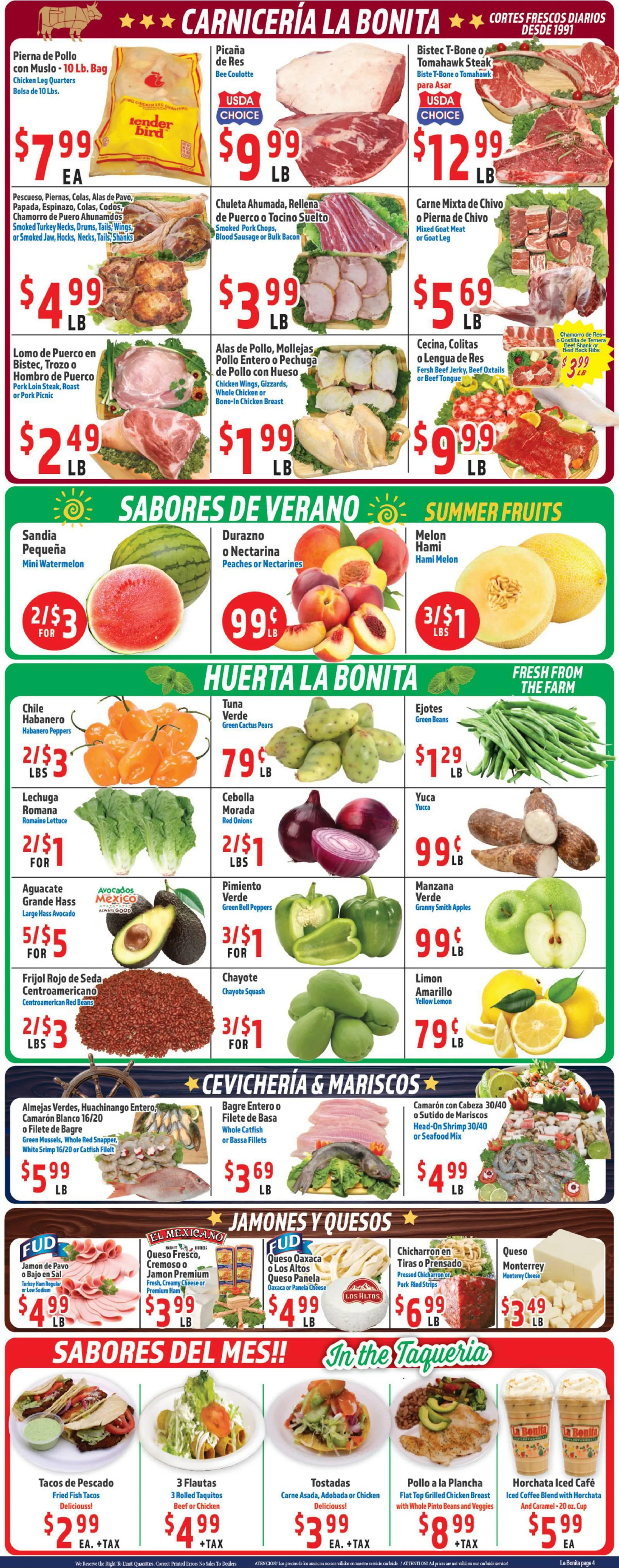 La Bonita Weekly Ad Page 4