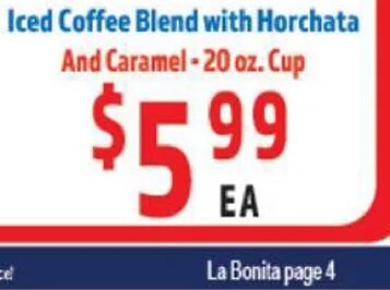 Horchata Iced Café at La Bonita