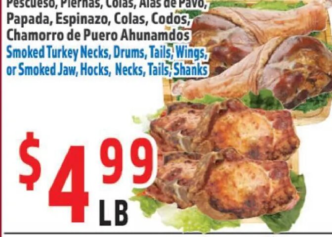 Pescuezo, Piernas, Colas, Alas de Pavo, Papada, Espinazo, Colas, Codos, Chamorro de Puero Ahunamdós at La Bonita