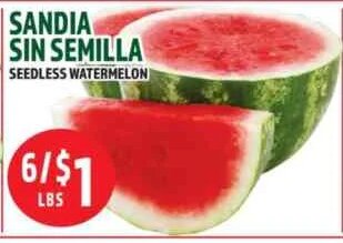 Sandia Sin Semilla at La Bonita