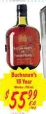 Buchanan's 18 Year Whisky
