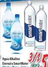 Agua Alkalina Eternal o SmartWater at La Bonita